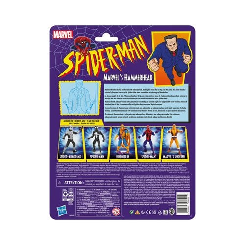 Spider-Man Retro Marvel Legends Hammerhead 6-Inch Action Figure