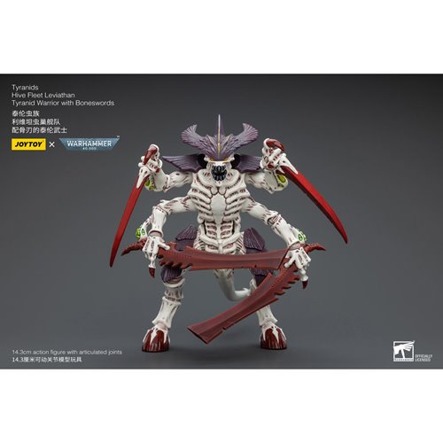 Joy Toy Warhammer 40,000 Tyranids Hive Fleet Leviathan Tyranid Warrior with Boneswords 1:18 Scale Ac
