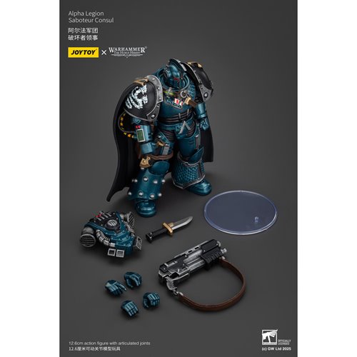 Joy Toy Warhammer The Horus Heresy Alpha Legion Saboteur Consul 1:18 Scale Action Figure