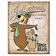 Yogi Bear Jellystone National Park Retro Tin Sign