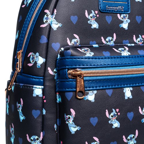 Lilo & Stitch - Stitch Hearts Mini-Backpack - Entertainment Earth Exclusive