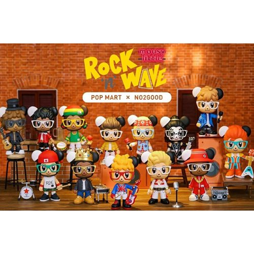 Stay Real Mousy Lil Rock' N Wave Series Random Blind Box Mini-Figures Display Case
