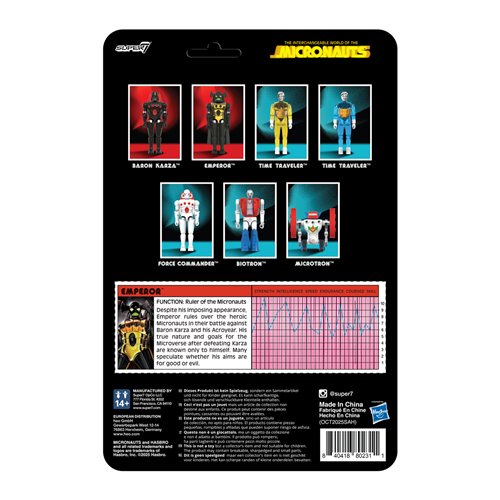 Micronauts Emperor 3 3/4-Inch ReAction+ Figure
