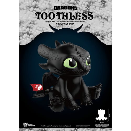 How to Train Your Dragon Toothless Large Vinyl Piggy Bank