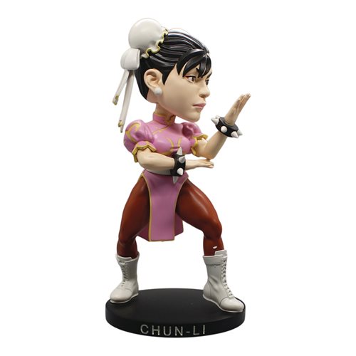 Street Fighter Chun-Li Pink Outfit 8-Inch Polystone Bobblehead - Convention Exclusive