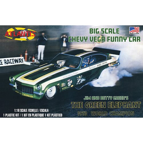 Chevy Vega Funny Car The Green Elephant 1:16 Scale Plastic Model Kit