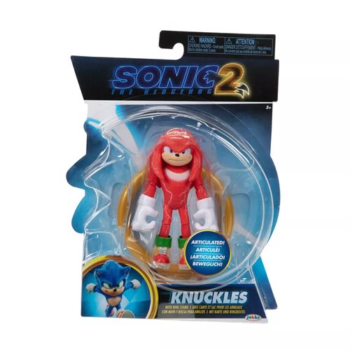 Sonic the Hedgehog 2 Movie Knuckles 4-Inch Figure, Not Mint