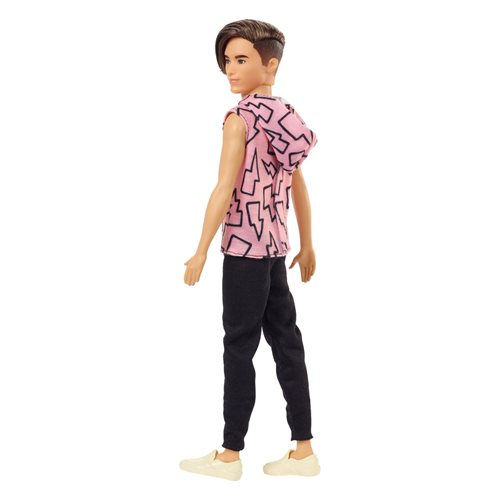 Barbie Ken Fashionista Doll #193 with Rooted Hair and Pink Hoodie