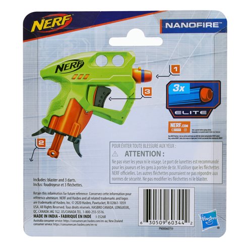 Nerf NanoFire Green  Blaster