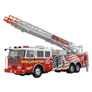FDNY Seagrave Ladder 10 Diamond Plate Series Fire Engine