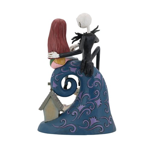 Disney Traditions The Nightmare Before Christmas Jack, Sally, and Zero on Hill by Jim Shore Statue