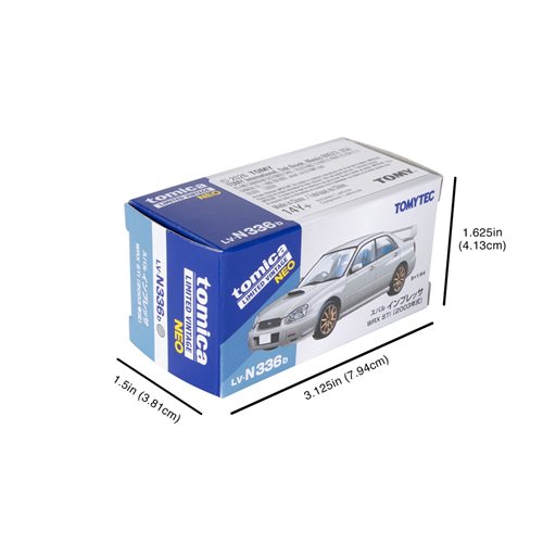 Tomica Limited Vintage Neo Subaru Impreza WRX STi 2003 Silver 1:64 Scale Die-Cast Metal Vehicle
