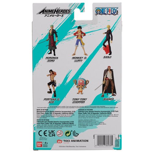 One Piece Anime Heroes Action Figure Wave 1 Case of 6
