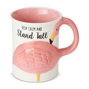 Flamingo Flock Sculpted 16 oz. Mug