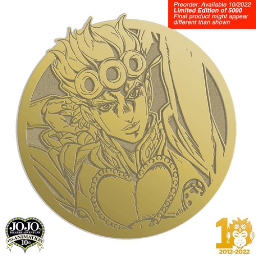 Jojo's Bizarre Adventure Limited Edition Emblem Giorno Pin