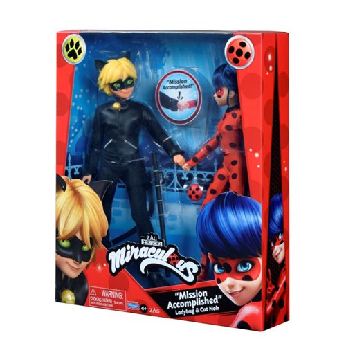 Miraculous Ladybug and Cat Noir Mission Accomplished Fashion Doll 2-Pack