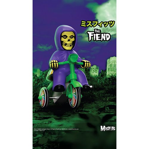 Misfits Fiend (Purple with Green Trike) Super Cycles Vinyl Figure