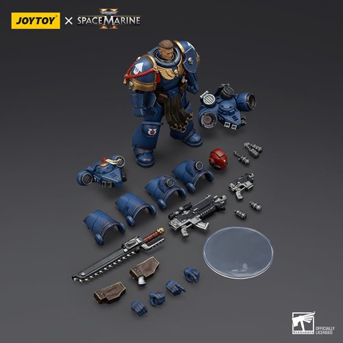 Joy Toy Warhammer Space Marine II Ultramarines Sergeant Gadriel Collectors Edition 1:18 Scale Action