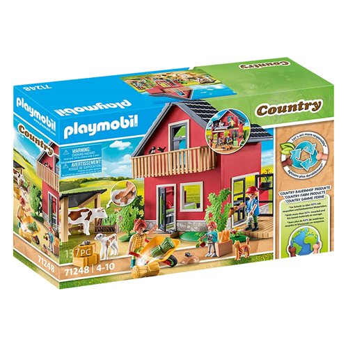 Playmobil 71248 Farm Farmhouse with Outdoor Area Playset