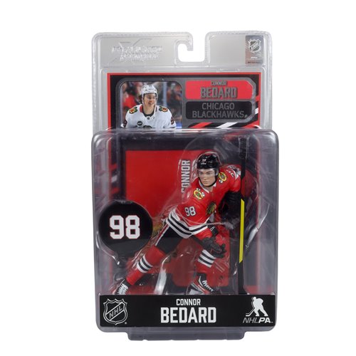 NHL SportsPicks Chicago Blackhawks Connor Bedard 2 7-Inch Scale Posed Figure Case of 6