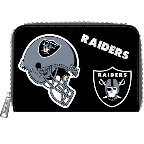 NFL Las Vegas Raiders Patches Zip-Around Wallet