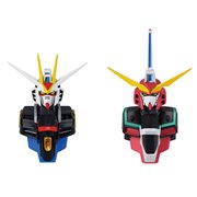 Gundam MS Head Ichibansho Zakka Magnet Display of 4