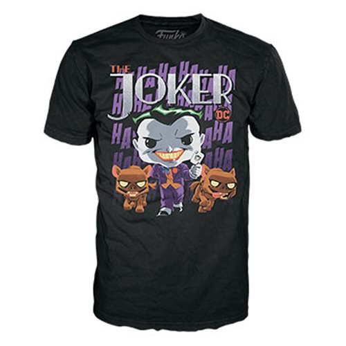 DC Comics Joker Adult Black Pop! Boxed T-Shirt