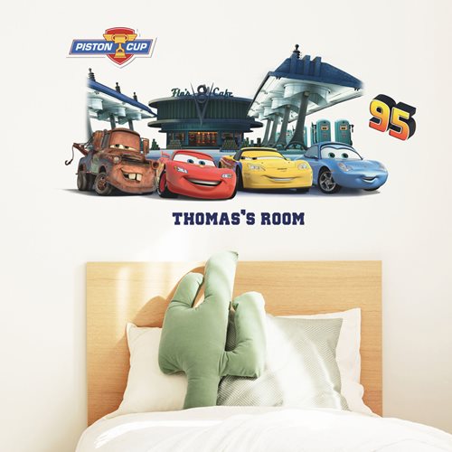 Cars Peel and Stick Giant Wall Decals with Alphabet