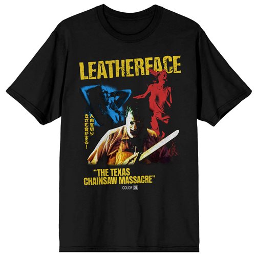 Texas Chainsaw Massacre Leatherface Collage T-Shirt