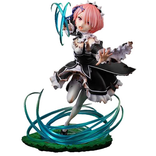 Re:Zero Starting Life in Another World Ram Battle with Roswaal Ver. 1:7 Scale Statue