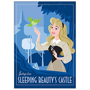 Greetings from Sleeping Beautys Castle Canvas Giclee Print