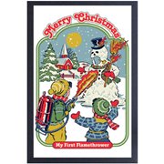 Steven Rhodes Merry Christmas Framed Art Print