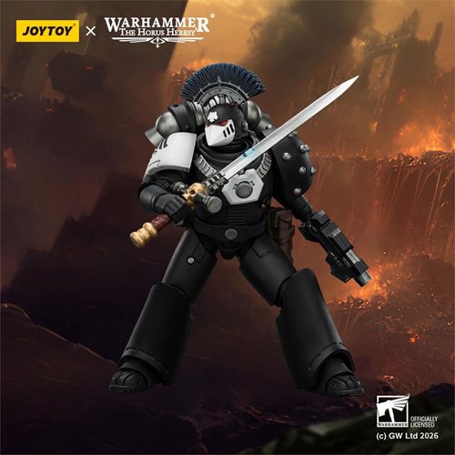 Joy Toy Warhammer The Horus Heresy Raven Guard MKVI Tactical Sergeant 1:18 Scale Action Figure