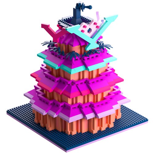 Hazbin Hotel V Tower Miniature Brickset
