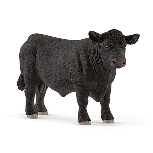 Farm World Black Angus Bull Collectible Figure