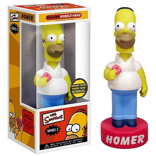 Simpsons Homer Simpson Talking Bobble Head