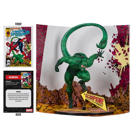 Marvel Wave 7 Scorpion Amazing Spider-Man #318 1:10 Scale Posed Figure with Scene
