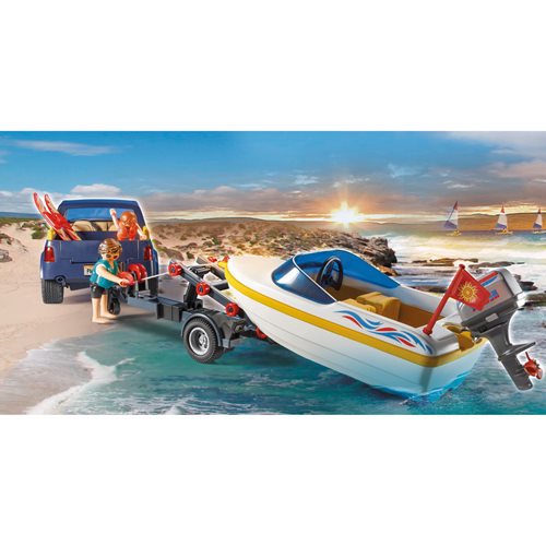 Playmobil 70534 Pick-Up Truck with Speedboat