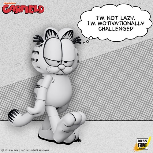 Garfield Black and White Daily Comic Strip Action Figure - Entertainment Earth Exclusive