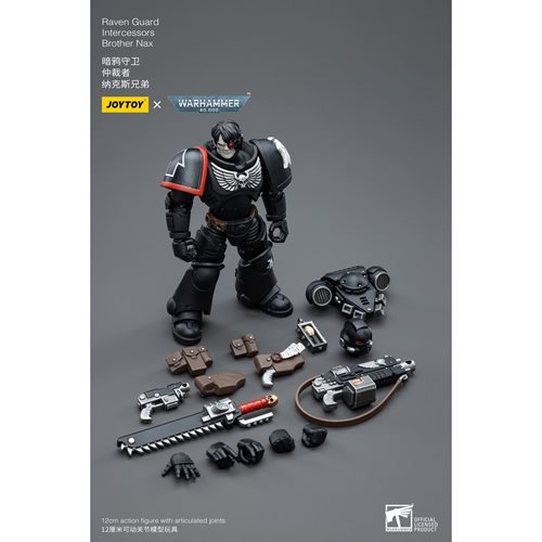 Joy Toy Warhammer 40,000 Raven Guard Intercessors Brother Nax 1:18 Scale Action Figure