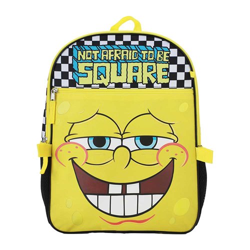 SpongeBob SquarePants Not Afraid To Be Square Youth Backpack 5 Piece Set
