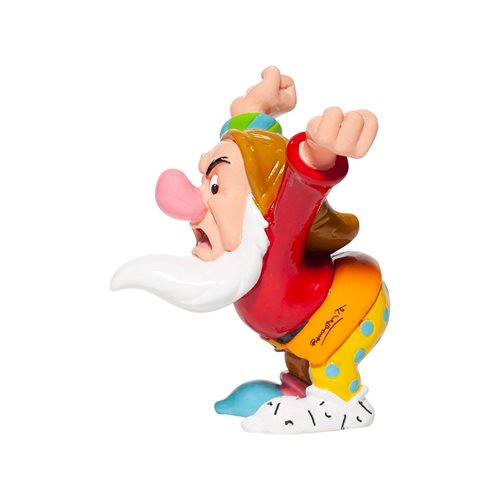 Disney Snow White and the Seven Dwarfs Grumpy Mini-Statue by Romero Britto