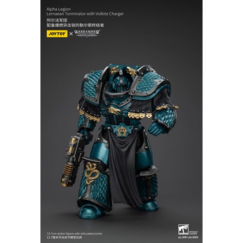 Joy Toy Warhammer The Horus Heresy Alpha Legion Lernaean Terminator with Volkite Charger 1:18 Scale