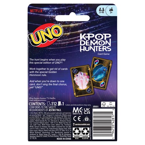 KPop Demon Hunters UNO Card Game