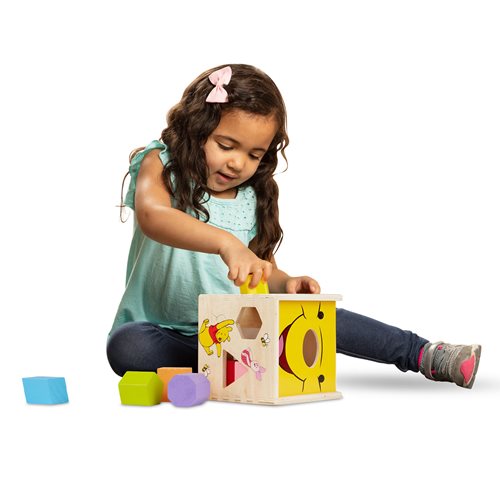 Winnie the Pooh Wooden Shape Sorting Cube
