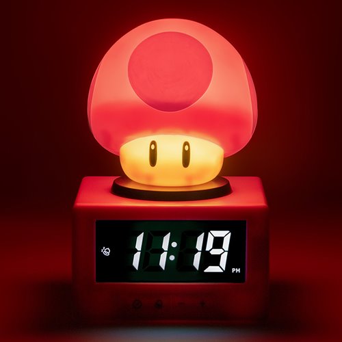 Super Mario Bros. Super Mushroom Icon Alarm Clock