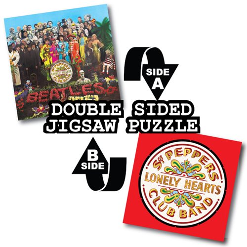 The Beatles Sgt Pepper Double Sided Album Art 1,000-Piece Jigsaw Puzzle