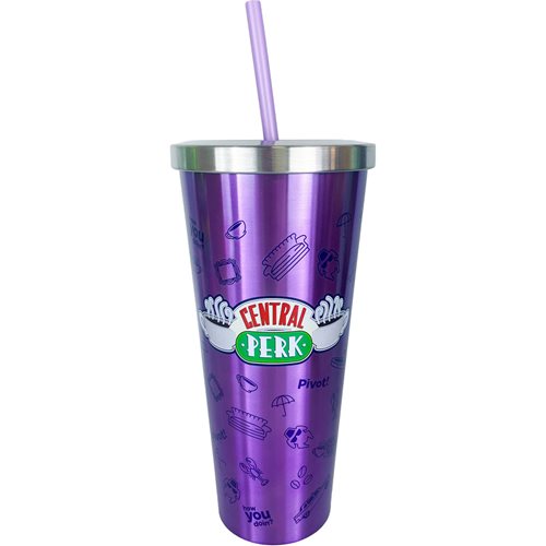 Friends Central Perk 24 oz. Stainless Steel Cup with Straw