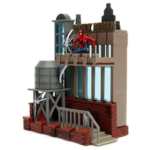 thumbnail image 2 of Nano Scene Jada Marvel Spider-Man Daily Bugle W/Die-Cast Collectible... 2 of 12