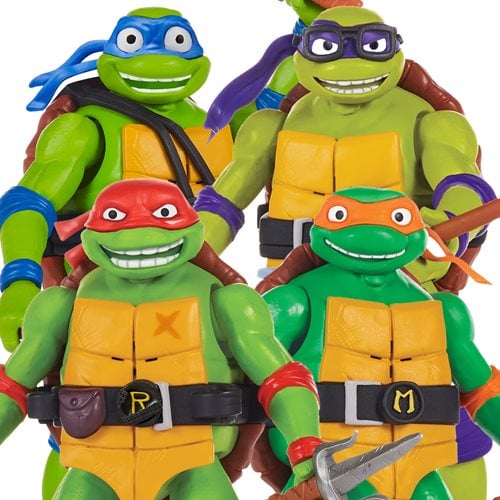Teenage Mutant Ninja Turtles: Mutant Mayhem Movie Turtles Deluxe Ninja Shouts Action Figure Case of 6